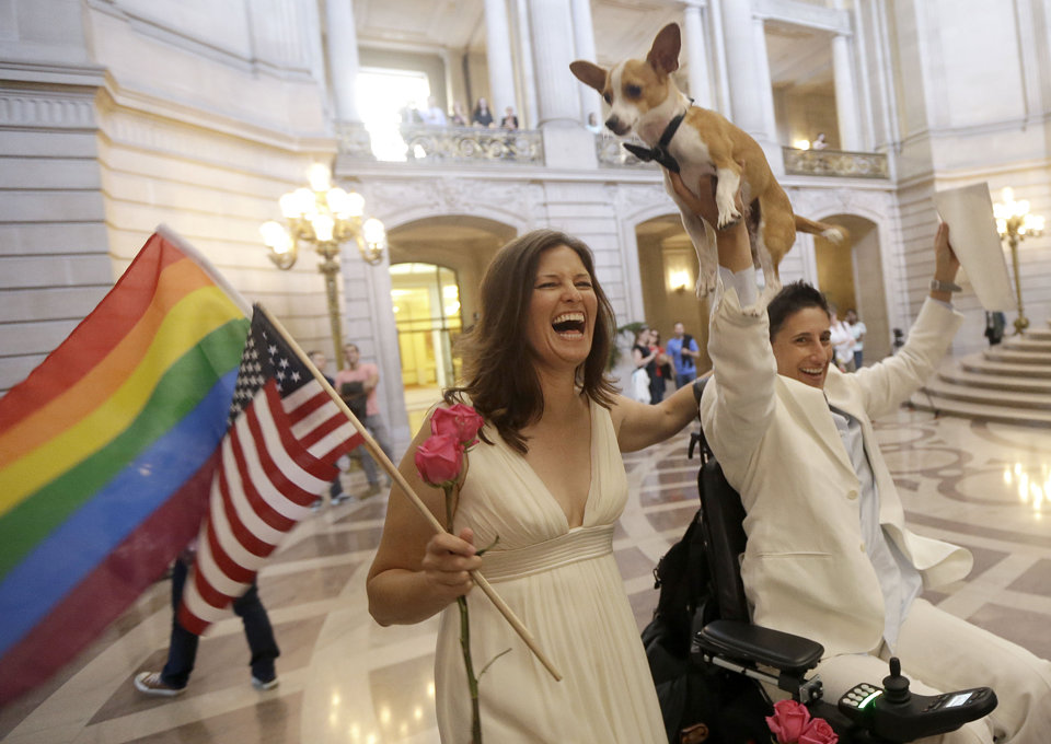 Perhaps the most moving (and bizarre) gay marriage picture.