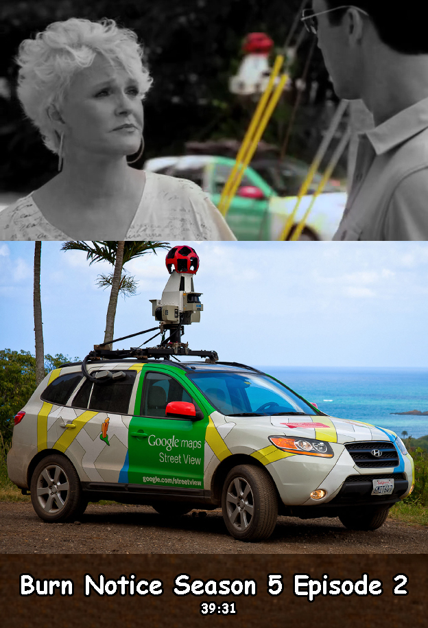 Just a Google Streetview car in Burn Notice