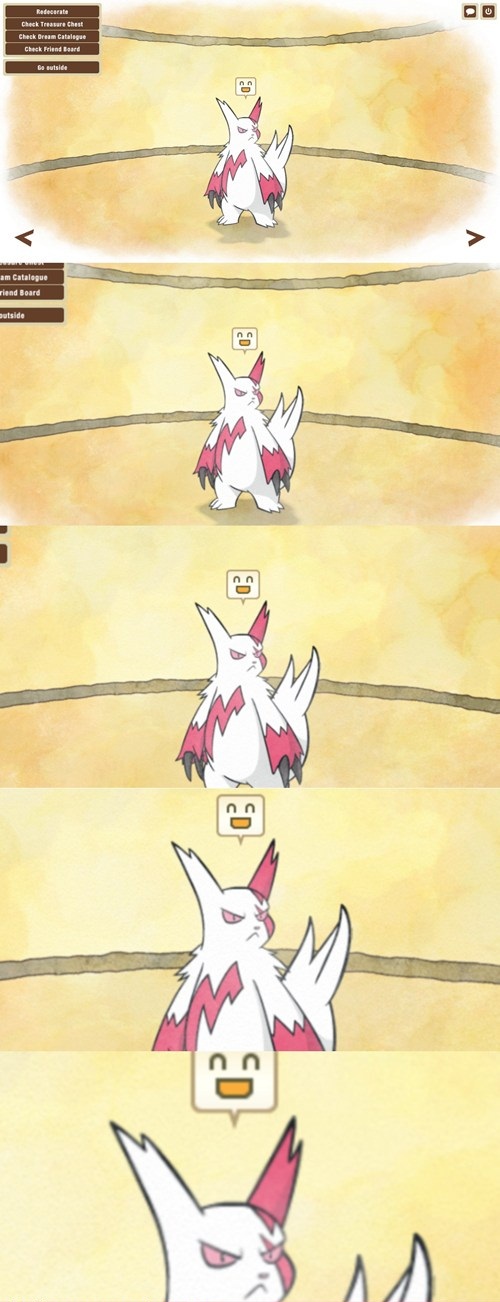 Doesn't Zangoose look thrilled.