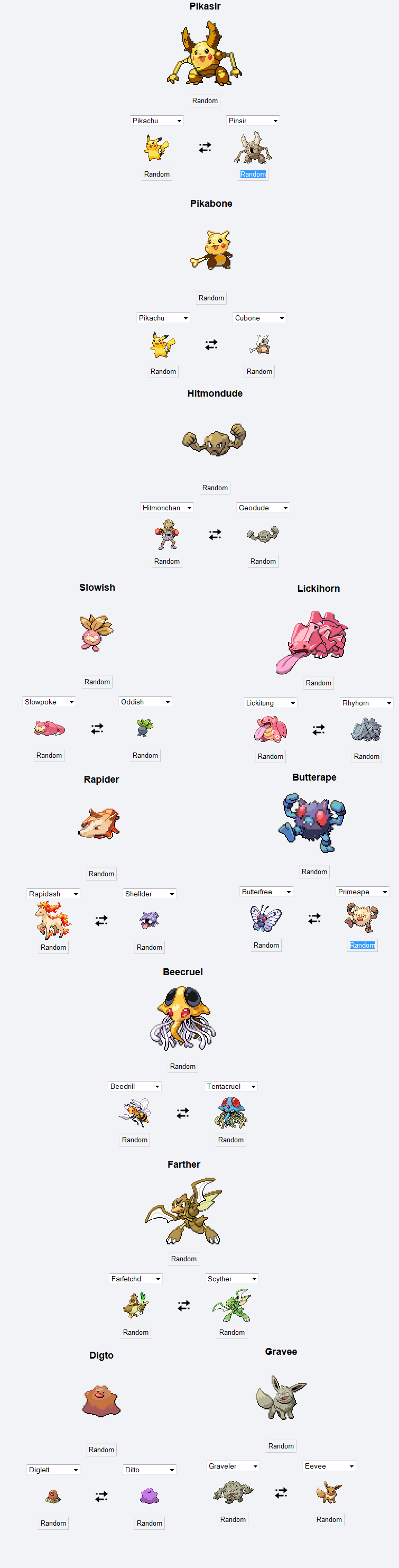 Sick pokefusion story