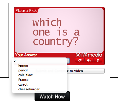 Easiest captcha ever... it's obviously cole slaw.