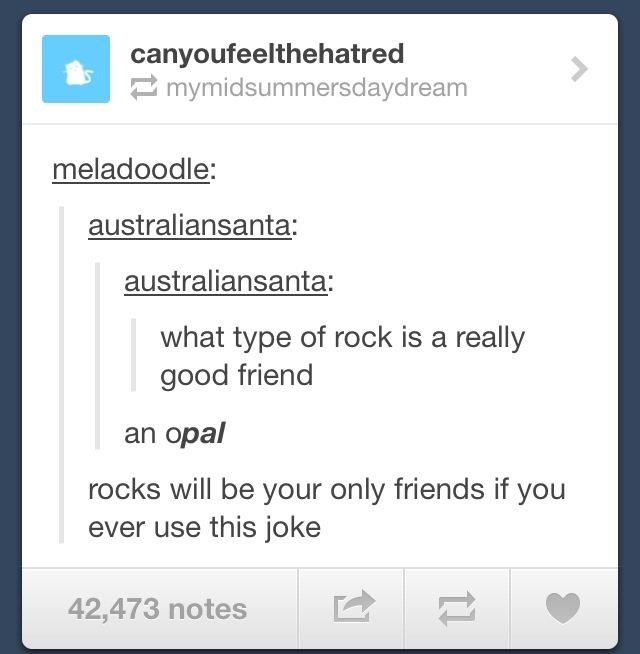 only rocks