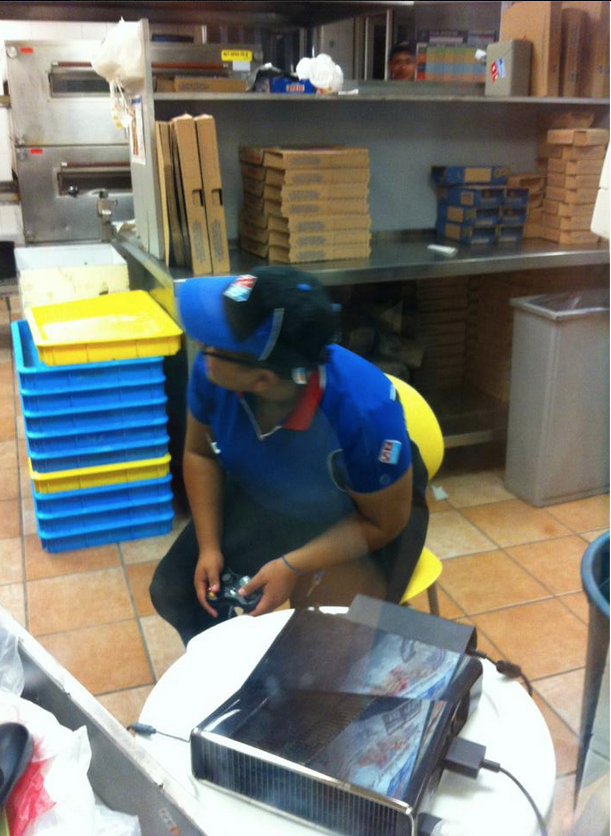 Meanwhile in Domino's Pizza...