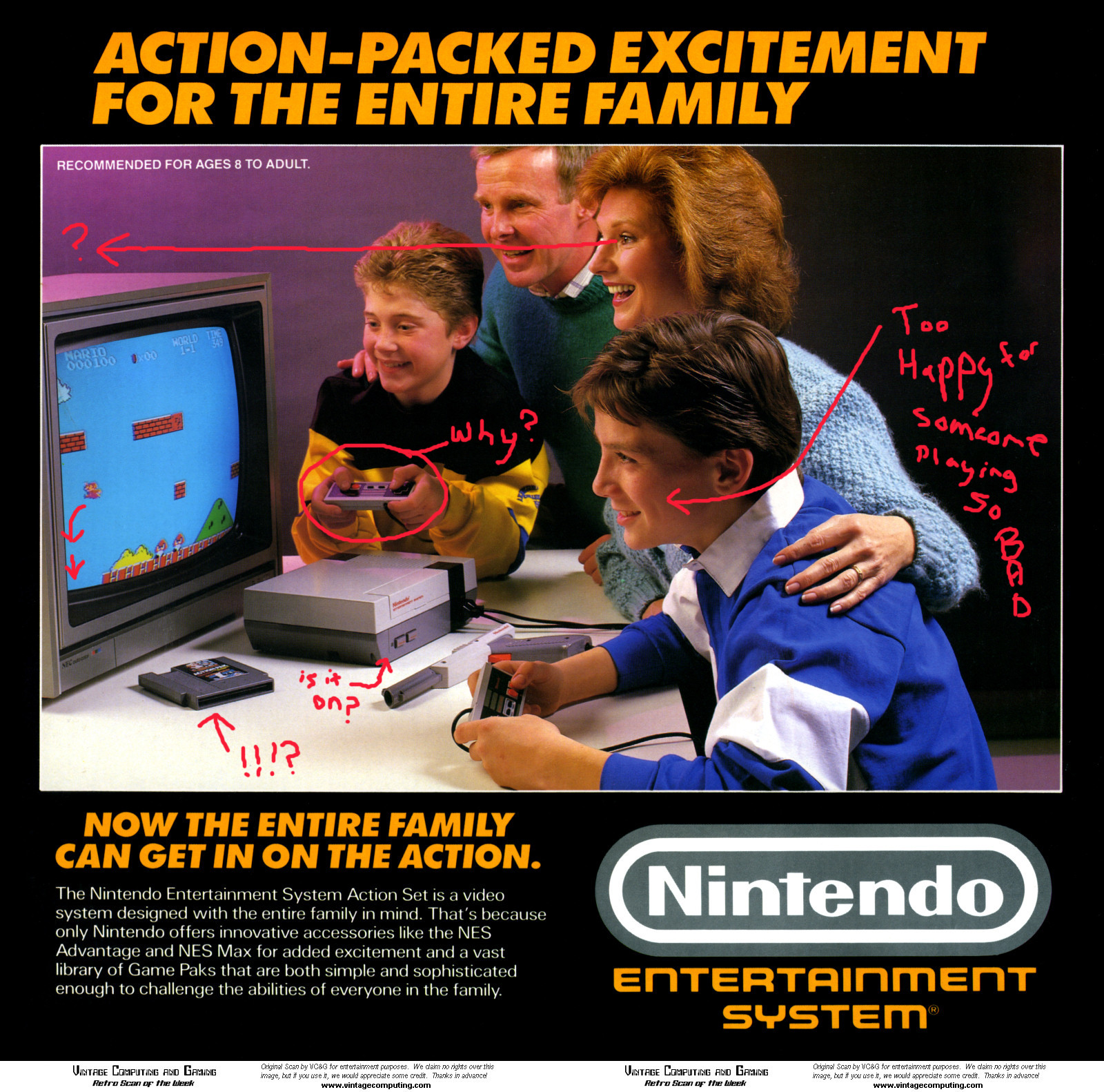 Nintendo. When logic in advertisment didnt matter