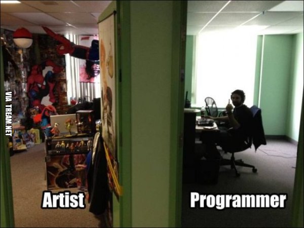 Difference between artist and programmer