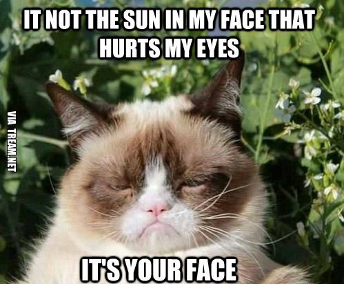 It's burning me.