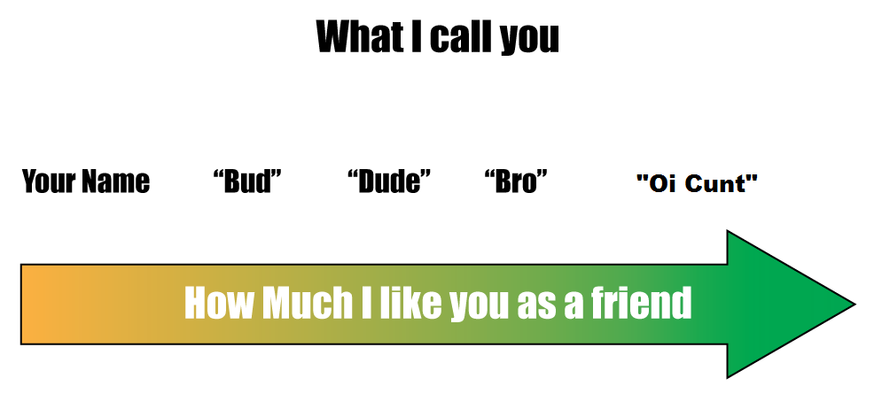 My spectrum of friendship