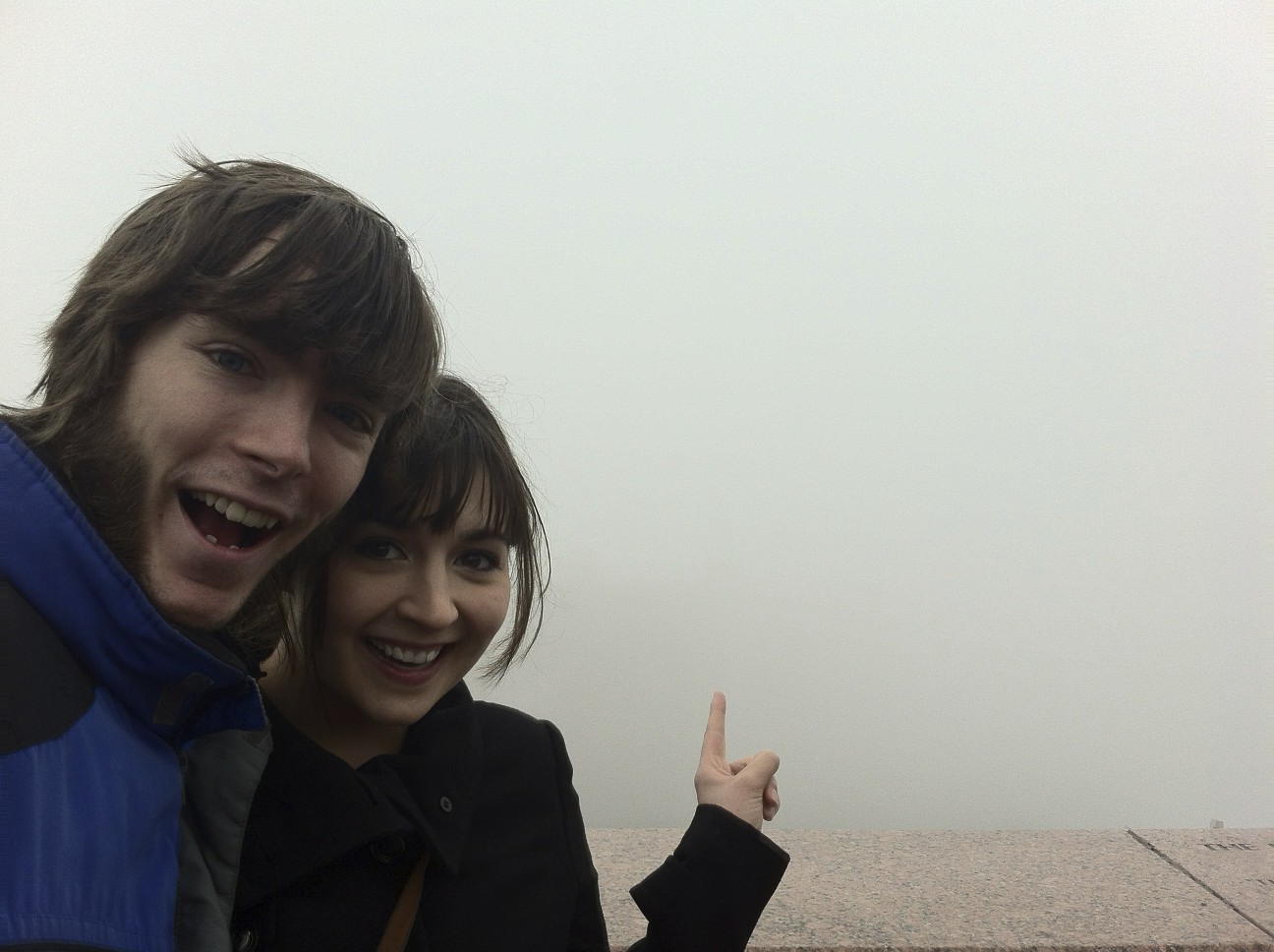 In front of the golden gate bridge... It shows so much, yet we can't see anything