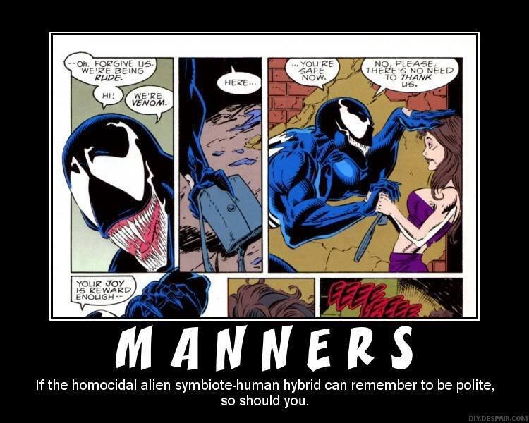 even venom has better manners
