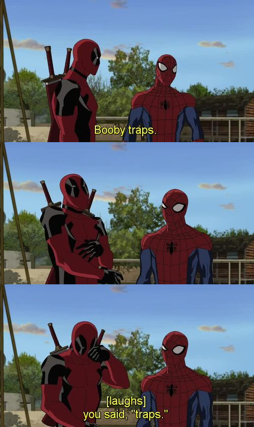 Oh Deadpool, you're so mature.