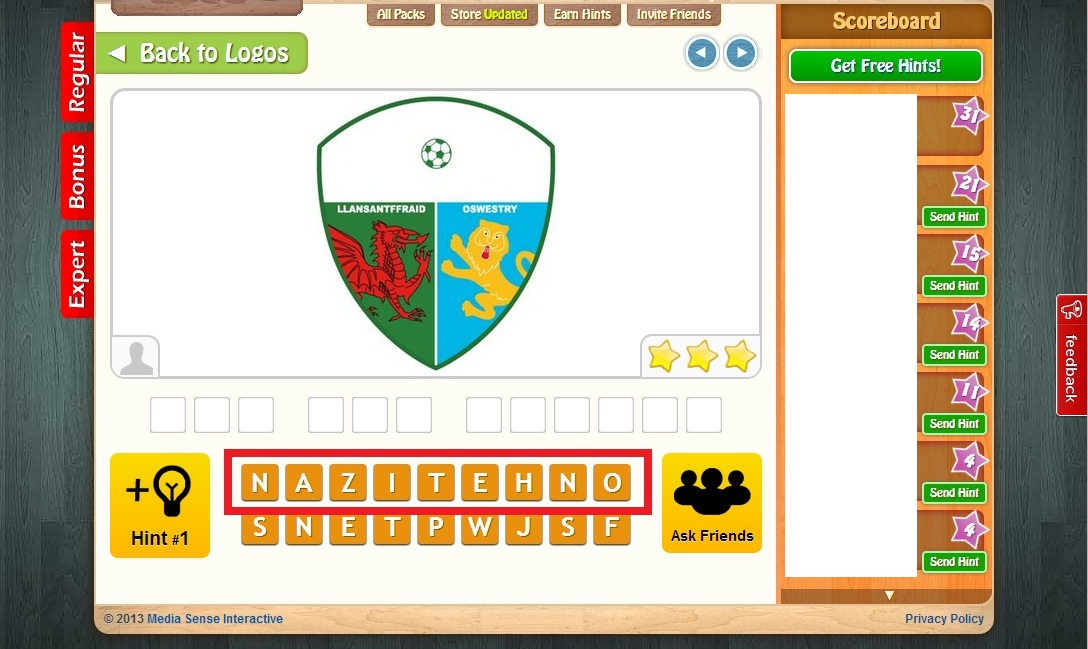 LogoQuiz went wrong