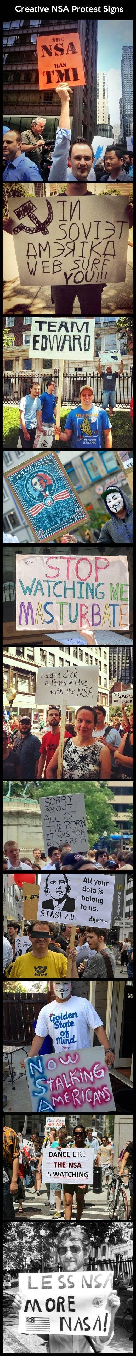Creative NSA posters