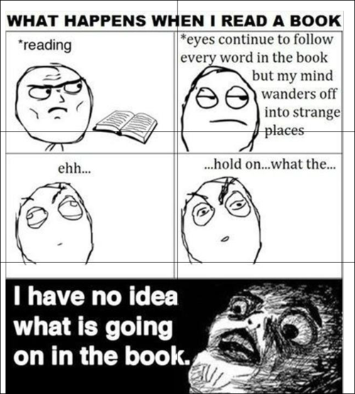 What happends when I read a book..