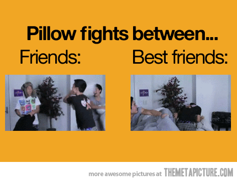 A true best friend hits you with a mattress