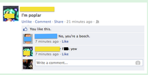 that was Tree-ly uncalled for.