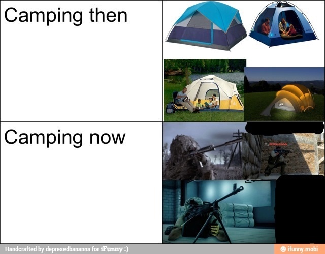 Camping from the past to now
