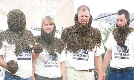 A competition for the best "bee-beard" ... NOPE!