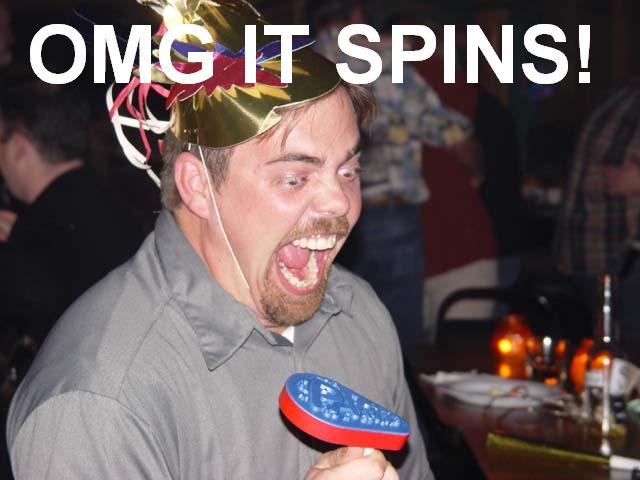 It really spins!