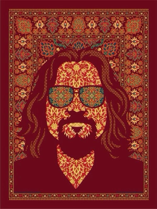 This rug really ties the room together, man