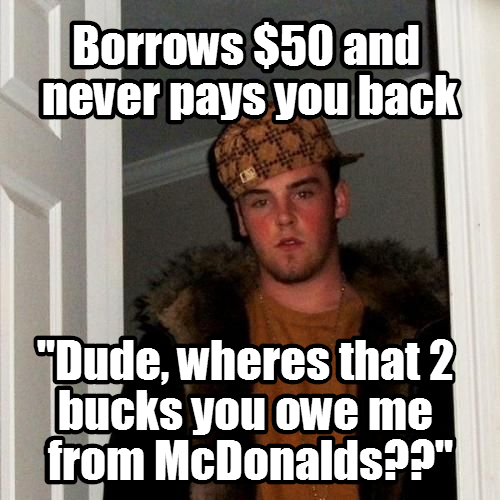 Scumbag white boy