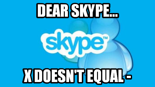 skype y u do diz