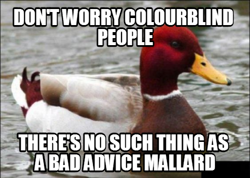 Red ducks are fake