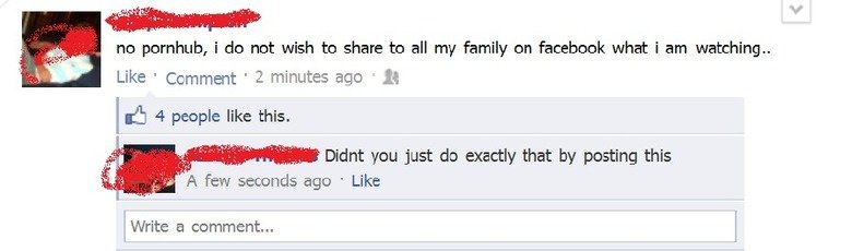another ironic fb post