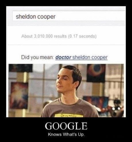 Oh Sheldon...