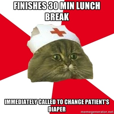 As a nurse...