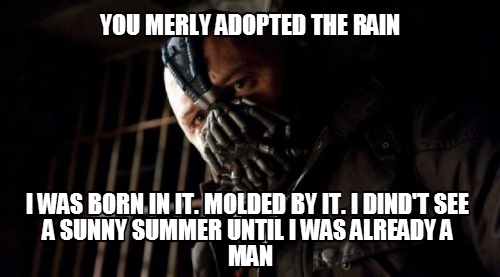 As a guy who lives in the wettest city in Europe and see people complain about the weather