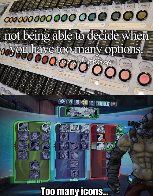 the choices...
