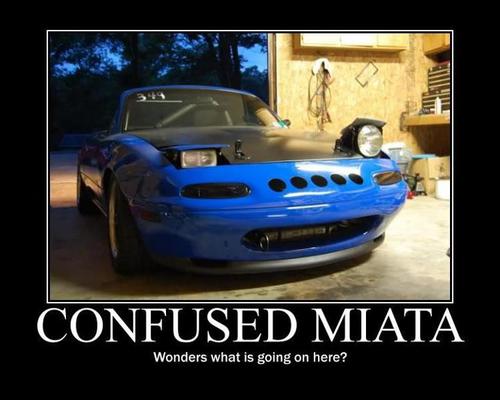 drove in on something?