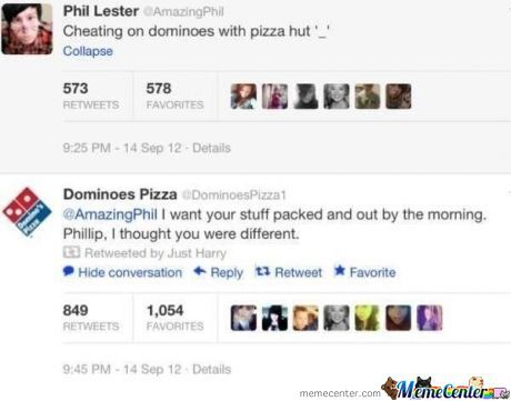 Great reply from Dominoes