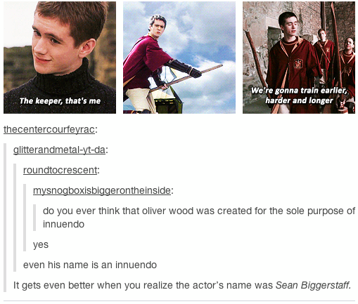 So does Sean have a Biggerstaff than Oliver?