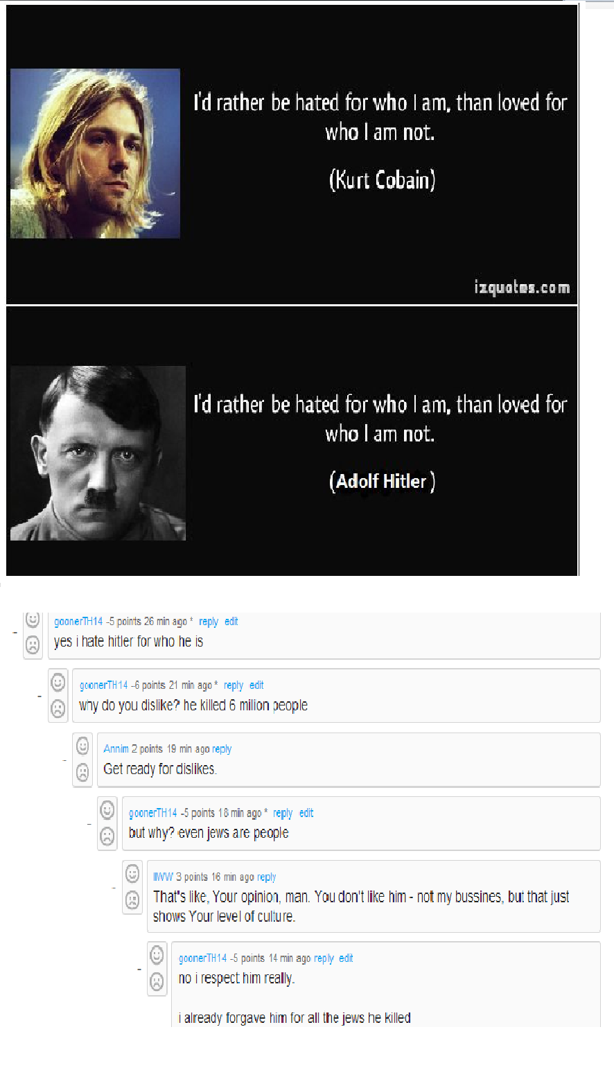 hugelol gone full 4chan, cant even hate hitler