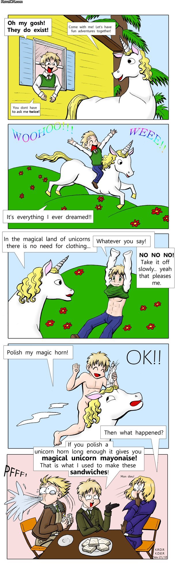 Magical unicorn mayonaise.