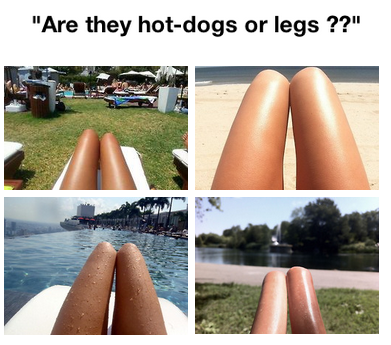 Hotdogs or legs.. hard to tell...