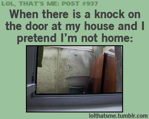 When home alone...