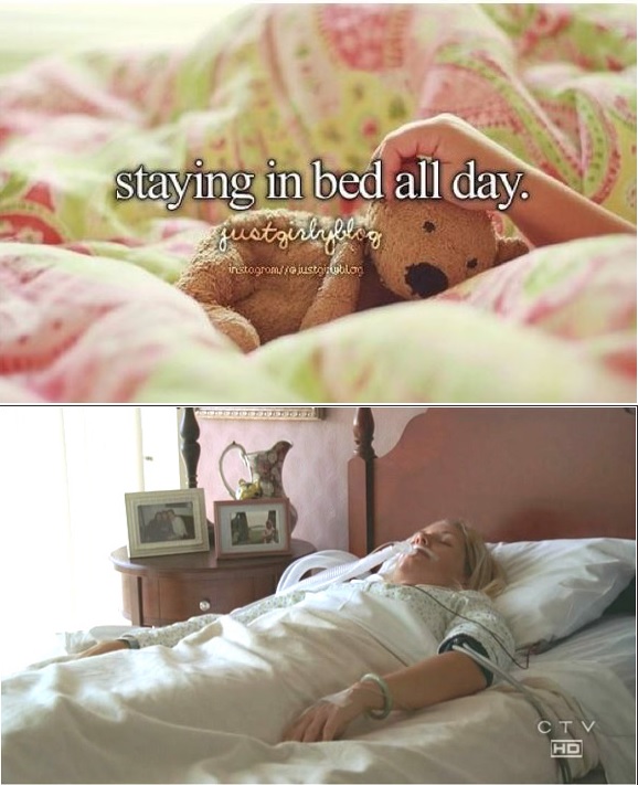 i love to stay in bed, too