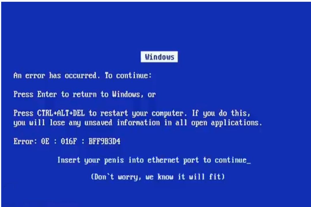 Y u do dis windows? [Taken from Gamer Poop]