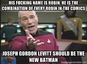 For everyone who is saying that John Blake in The Dark Knight Rises should be Robin or Nightwing.