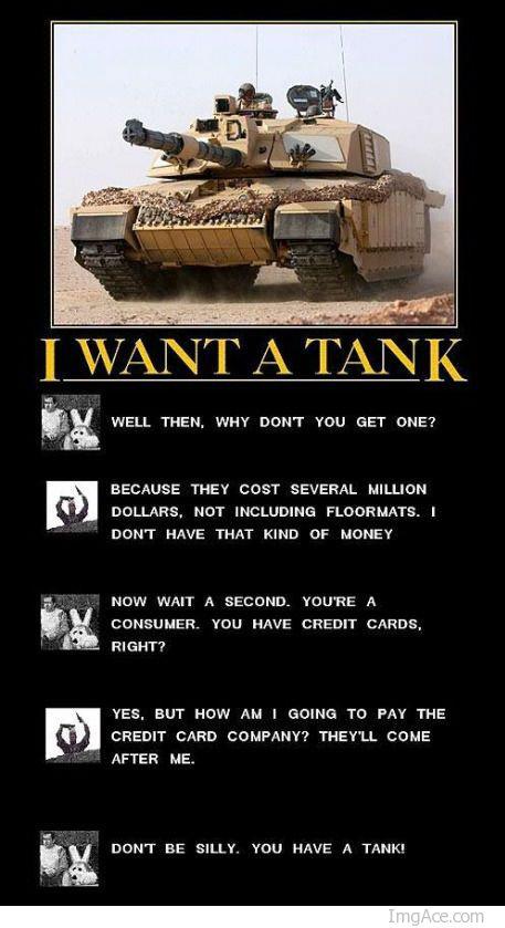 Tank humor
