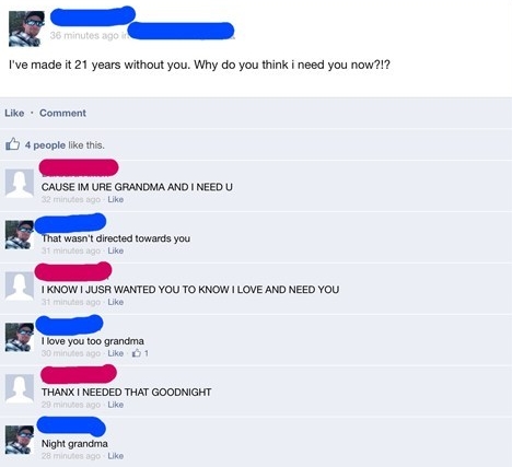 and this is why old people should'nt use FB