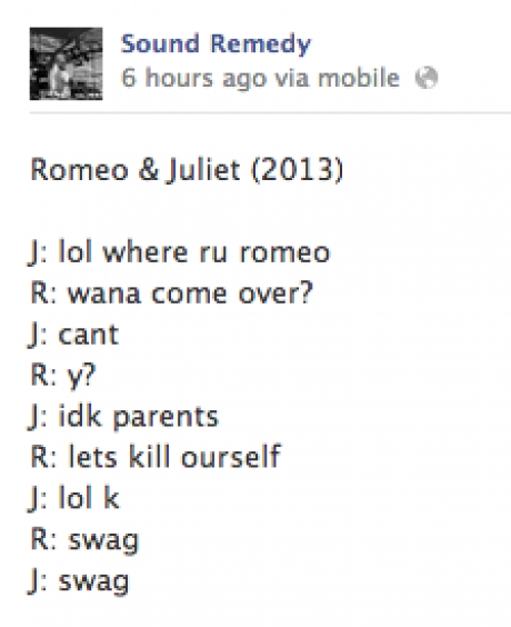 Romeo and Juliet 2013