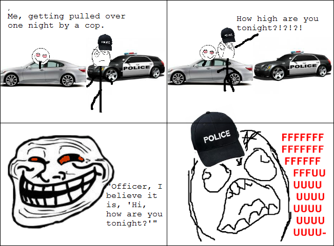 Angry cop