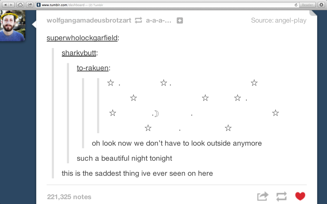We're that far gone?