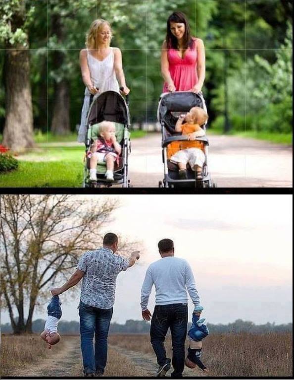 differences between men and women at parenting