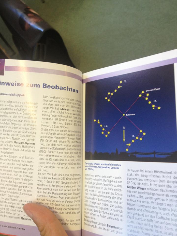 Meanwhile in a German astronomy book...