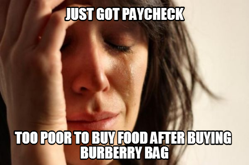 First World Problem? Or just plain dumb...