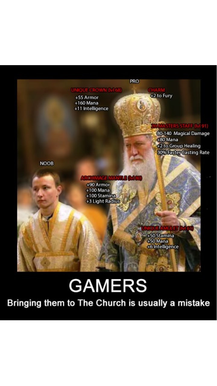 Gamers in church